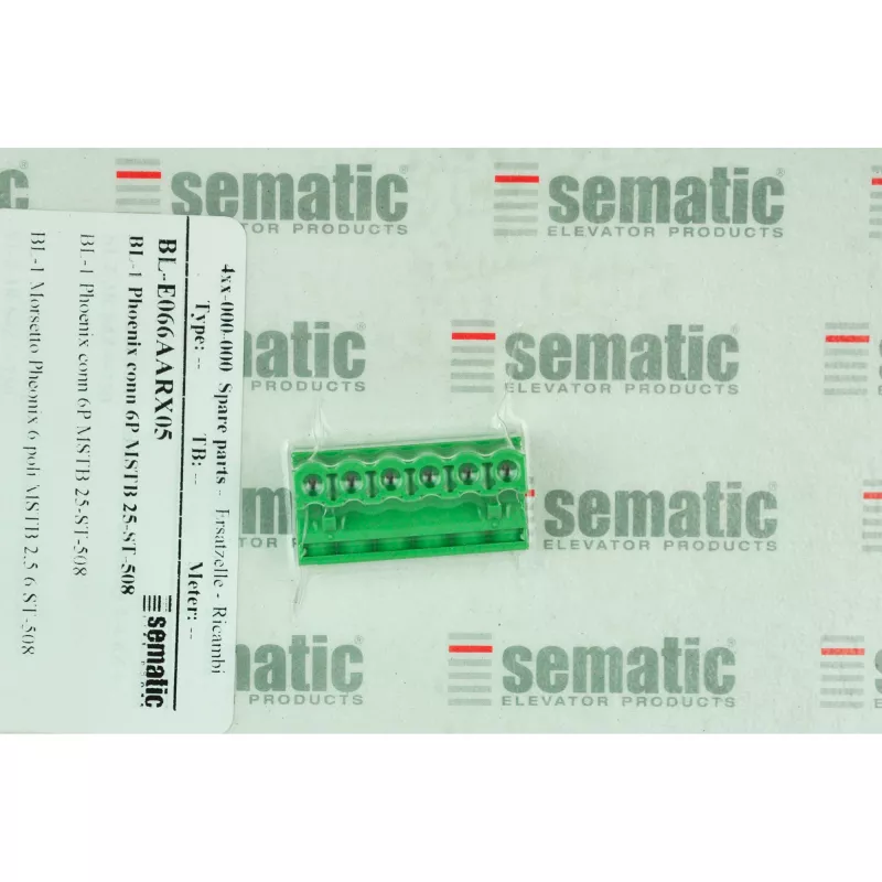 BL-E066AARX05 | 1 X 6P. PHOENIX CONNECTOR MSTB 2,5/6-ST-5,08